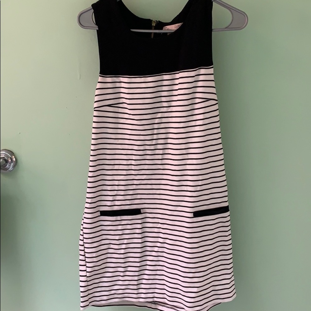Black and white dress